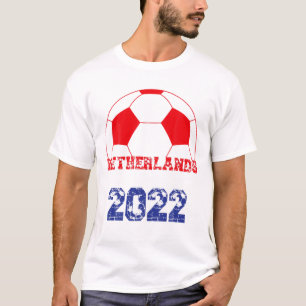 Nederländerna Soccer Ball Flagga 2022 - Holland Fo T Shirt