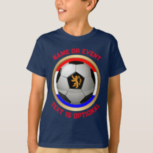 Nederländerna Soccer Ball Sports T Shirt