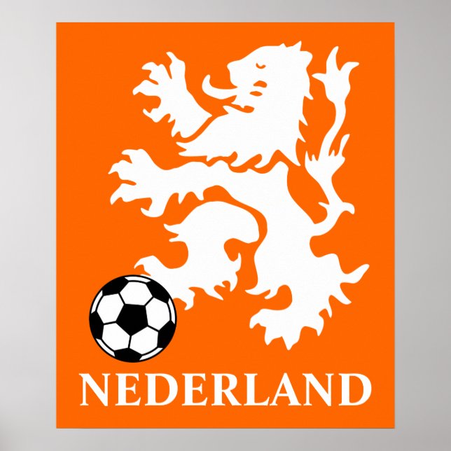 Nederländerna Soccer Poster (Framsidan)