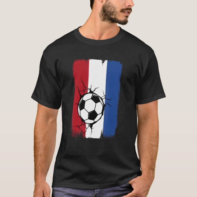 Nederländerna Soccer T Shirt (Framsida)