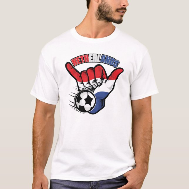 Nederländerna Soccer T-Shirt (Framsida)
