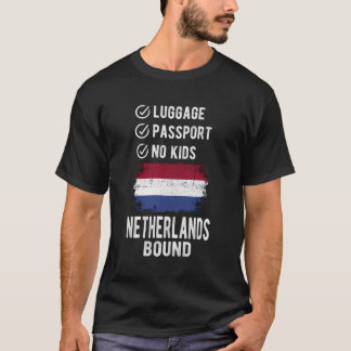 Nederländerna Souvenir Travel Vacation Nederländer T Shirt