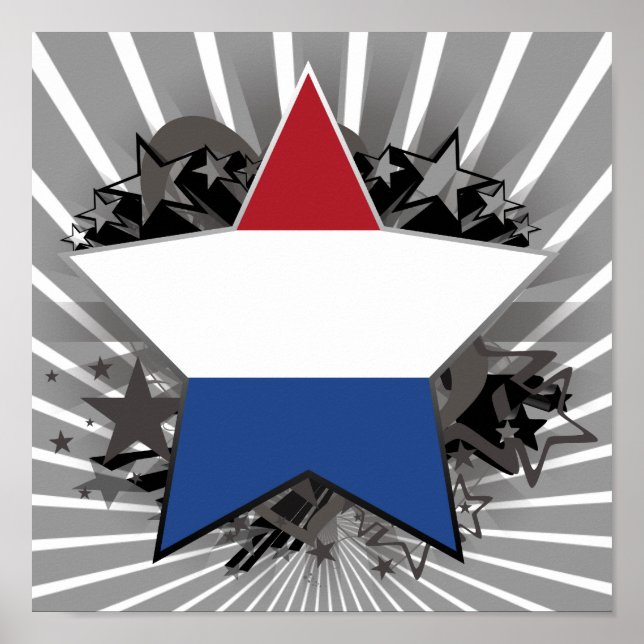 Nederländerna Star Poster (Framsidan)