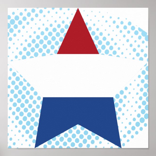 Nederländerna Star Poster (Framsidan)