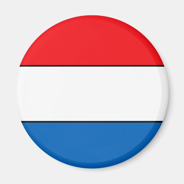 Nederländerna T-shirts och gåvor av Flagga Magnet (Framsidan)