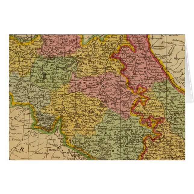 Nederländerna, Tyskland V Rhen Hälsningskort (Framsidan Horizontal)
