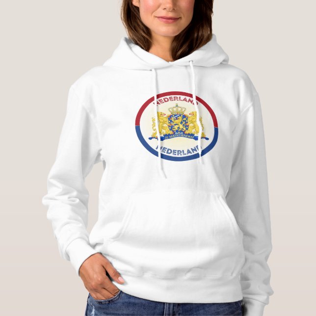 Nederländerna vapensköld cirkelform  t shirt (Framsida)