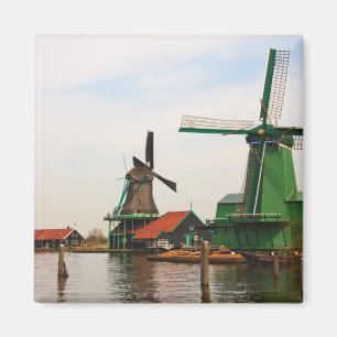 Nederländerna: Windmills, Zanas Schans, Nederlände Magnet