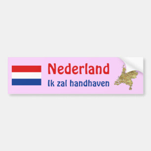 Nederländernaflagga + Kartabildekal Bildekal