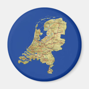 Nederländernakartamagnet Magnet