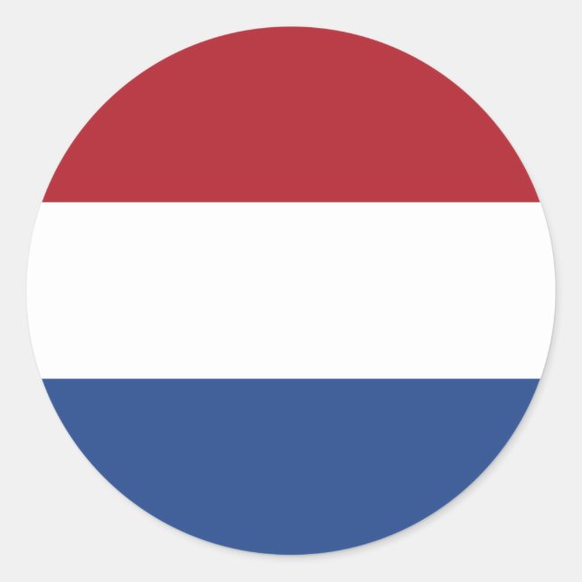 Nederländernas flagga runt klistermärke (Framsida)