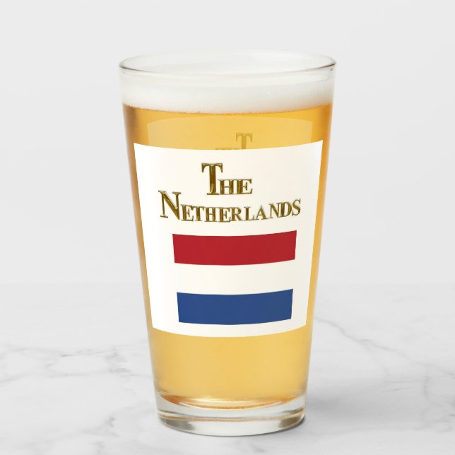 NEDERLÄNDERNAS KÖNSGLAS GLASKOPP (Framsida fylld)