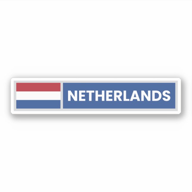 Nederländernas nationalflagga klistermärken (Framsida)
