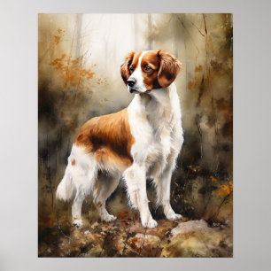 Nederlandse Kooikerhondje Hund Art Print Poster