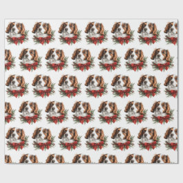 Nederlandse Kooikerhondje med julbåge Presentpapper