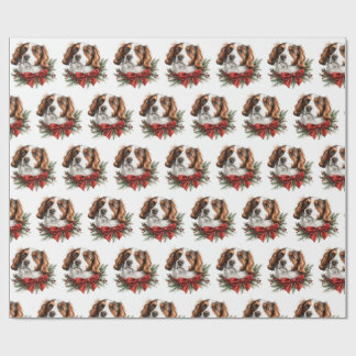 Nederlandse Kooikerhondje med julbåge Presentpapper