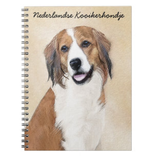 Nederlandse Kooikerhondje Painting - Hund Art Anteckningsbok