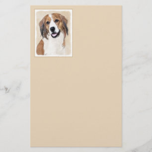 Nederlandse Kooikerhondje Painting - Hund Art Brevpapper