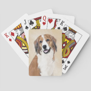 Nederlandse Kooikerhondje Painting - Hund Art Casinokort