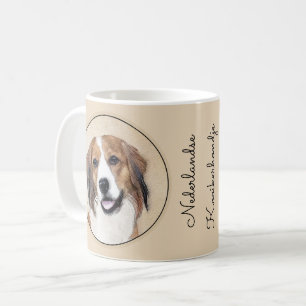 Nederlandse Kooikerhondje Painting - Hund Art Kaffemugg