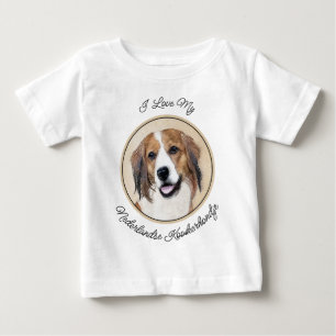 Nederlandse Kooikerhondje Painting - Hund Art T Shirt