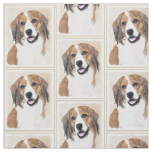 Nederlandse Kooikerhondje Painting - Hund Art Tyg