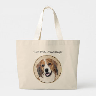 Nederlandse Kooikerhondje Painting Pet Hund Art Jumbo Tygkasse