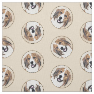 Nederlandse Kooikerhondje Painting Pet Hund Art Tyg
