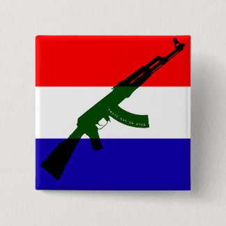 Nederlandse vlag met AK47 Knapp