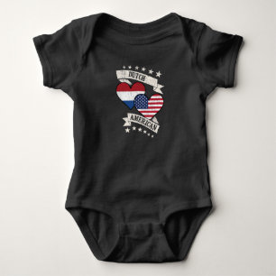 Nederländsk-amerikanska hjärtflaggor Nederländerna T Shirt