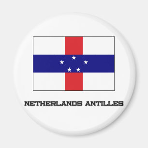 Nederländsk Antilles flagga Magnet