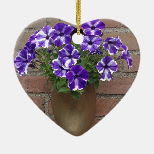Nederländsk blogg med Lila Blue White Violet på Wa Julgransprydnad Keramik (Framsidan)