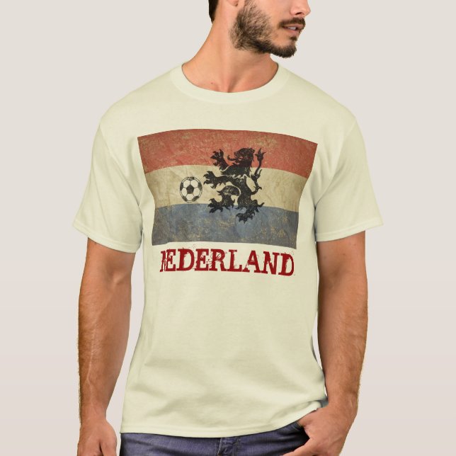 Nederländsk fotboll tee shirt (Framsida)