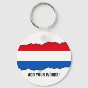 Nederländsk Holland flagga Nyckelring