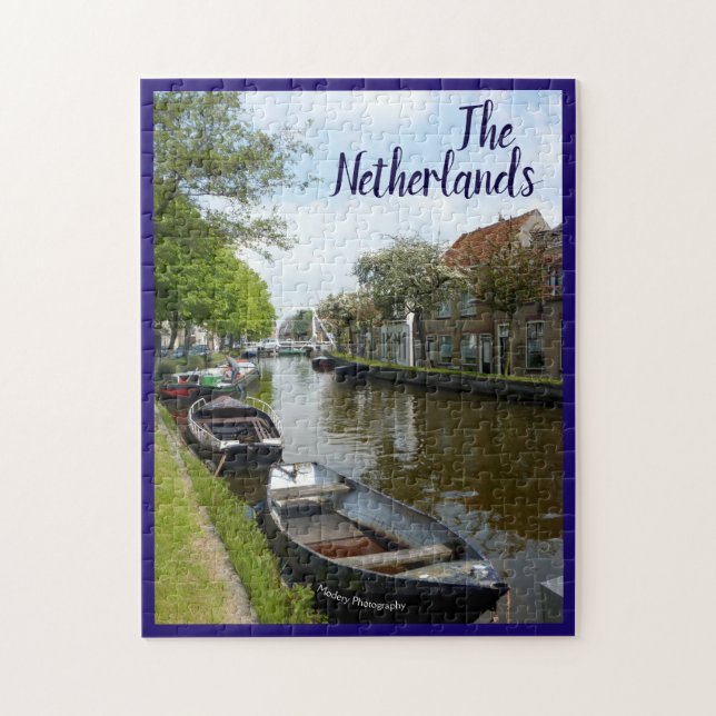 Nederländsk kanal & fartyg pussel (Vertikal)