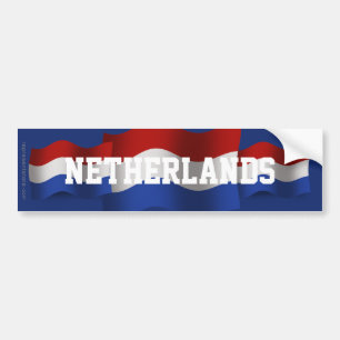 Nederländsk vinka flagga bildekal