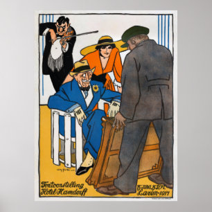 Nederländsk Vintage Reklam Poster Laren 1917
