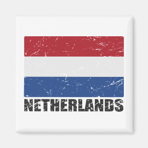 Nederländsk vintageflagga magnet