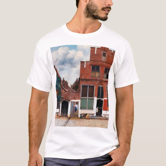 Nederländska Alley, Johannes Vermeer T Shirt (Framsida)