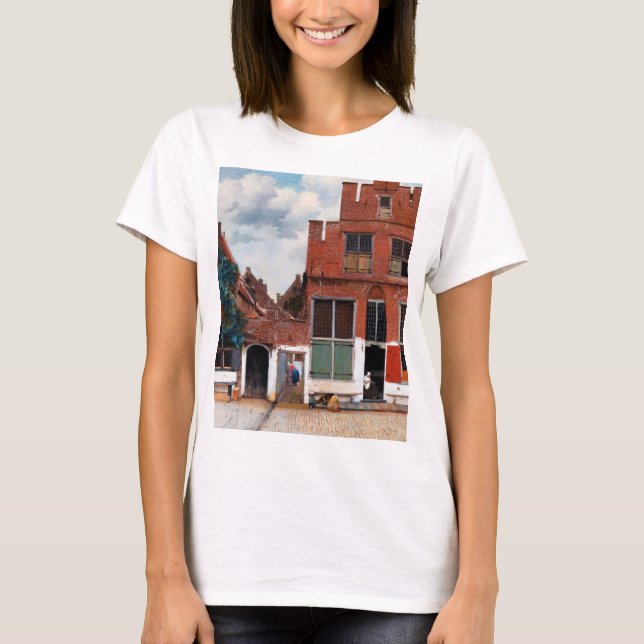 Nederländska Alley, Johannes Vermeer T Shirt (Framsida)