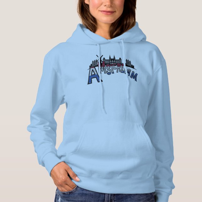 Nederländska Amsterdam Souvenir T Shirt (Framsida)