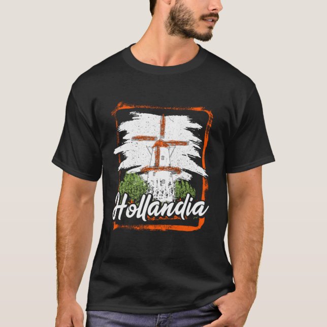 Nederländska Amsterdam T Shirt (Framsida)