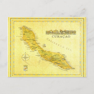 Nederländska Antillerna, Curacao Karta (Pappra) Vykort
