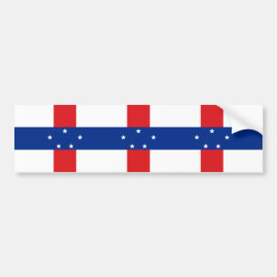 Nederländska Antillerna Flagga Bildekal