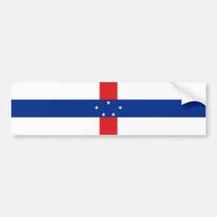 Nederländska Antillerna Flagga Bildekal