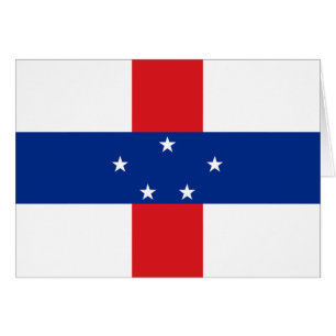 Nederländska Antillerna Flagga Hälsningskort