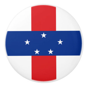 Nederländska Antillerna Flagga Knopp