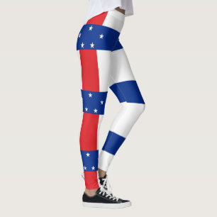Nederländska Antillerna Flagga Leggings