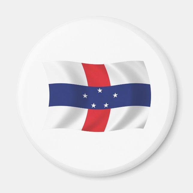 Nederländska Antillerna Flagga Magnet (Framsidan)