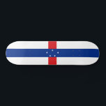 Nederländska Antillerna Flagga Mini Skateboard Bräda 18,5 Cm<br><div class="desc">Patriotic flagga of Netherlands Antilles.</div>